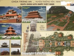 File cad kiến thiết kế chùa bái đính huyện Trường Yên - Ninh Bình
