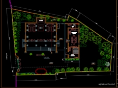 File cad Kiến trúc, kết cấu nhà thờ họ