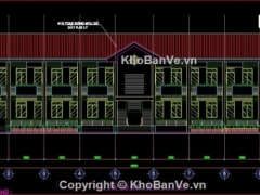 File cad kiến trúc trụ sở làm việc gồm: KT+KC+ME chi tiết