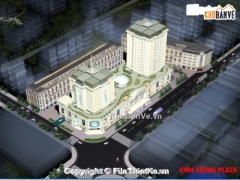 File cad mẫu thiết kế khu phức hợp thương xá Vĩnh Trung Plaza 18 tầng - Đà Nẵng