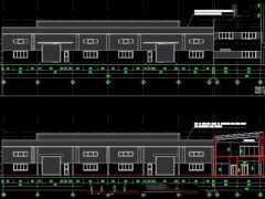 File cad mẫu thiết kế nhà xưởng hai tầng và văn phòng làm việc