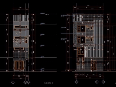 File CAD nhà phố 4 tầng 1 tum 4.2x8.03m