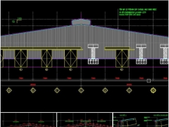 FIle CAD Nhà xưởng công nghiệp khung zamil 21x55.8m ; 56x154m ; Nhà kho 90x108m