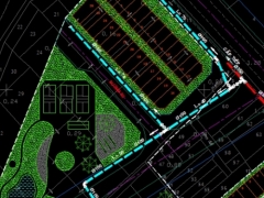 File cad thiết kế bản đồ quy hoạch cấp thoát nước khu dân cư Bình Chiểu