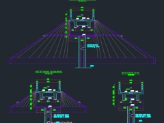 File cad thiết kế cầu dầm T 3 nhịp L= 16m,khổ cầu 3,5m