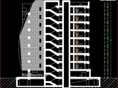 File cad thiết kế chung cư 10 tầng