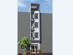 File cad thiết kế nhà phố 4.5 tầng kích thước 3.35x12.27m
