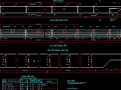 File cad thiết kế thi công cầu giàn thép