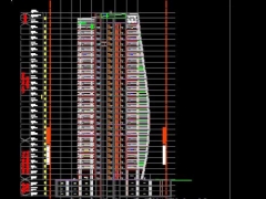 File cad thiêt kế tòa nhà HUD tower 32 tầng và 3 tầng hầm