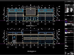 File CAD thiết kế Trung tâm thương mại 40x50m , 2 tầng full kiến trúc,phụ trợ