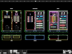 File cad thiết kế tủ điện điều khiển và tủ hóa chất(chi tiết+sơ đồ nguyên lý+khối lượng)