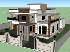 File cad thiết kế villa 2 tầng đẹp chuẩn nhất