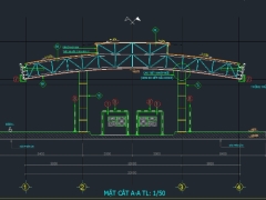 File cad trạm thu phí