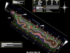 File cad triển khai công viên đầy đủ chi tiết