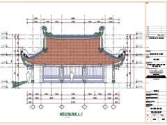 File cad tu sữa mái nhà thờ họ 11.7x8.7m(kiến trúc)