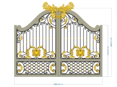 File cnc cổng 2 cánh mẫu mới nhất hiện nay