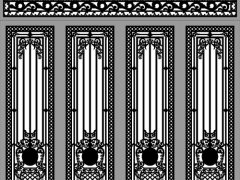 File cnc cổng 4 cánh mẫu đẹp nhất hôm nay