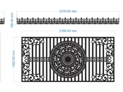 File cnc hàng rào trên cad mới nhất