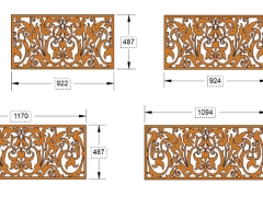 File cnc lan can 4 kích thước thiết kế đẹp dxf