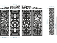 File cnc mẫu cổng 4 cánh mẫu đẹp nhất