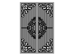 File cnc thiết kế cổng 2 cánh trống dơi mới