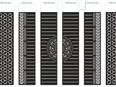 File cnc thiết kế cổng 6 cánh trống đồng và đồng tiền