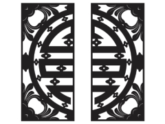 File cnc thiết kế cổng chữ thọ đẹp