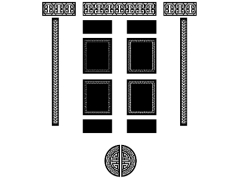 File cnc thiết kế cổng hoa văn đơn giản chữ thọ