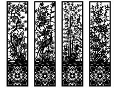 File cnc thiết kế cổng tùng cúc trúc mai dương