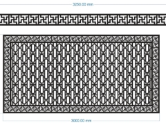 File cnc thiết kế hàng rào bản vẽ đơn giản