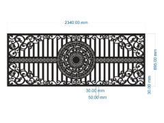 File cnc thiết kế hàng rào dxf 2025
