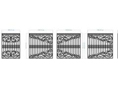 File cnc thiết kế hàng rào file cad mới