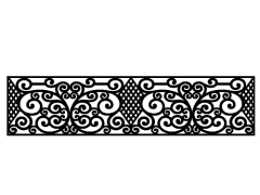 File cnc thiết kế lan can 2d