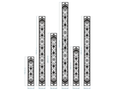 File cnc thiết kế trụ cột hoa văn đẹp