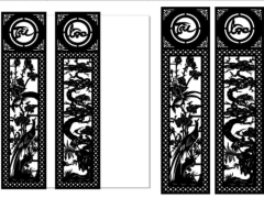 File cnc thiết kế vách cổng tài lộc dxf