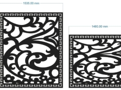 File cnc thiết kế vách ngăn 2 kích thước dxf