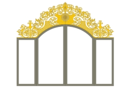 File cnc thiết kế vòm cổng bản vẽ trên dwg