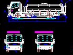 File đồ án bản vẽ ô tô tưới nước rửa đường trên nền xe cơ sở isuzu nqr75m