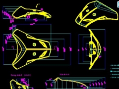 File đồ án tính toán bản vẽ khuôn vỏ mặt nạ xe máy móc honda bằng catia