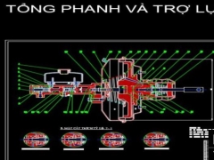 File đồ án tốt nghiệp tính toán bản vẽ hệ thống phanh trên xe 5 chỗ