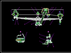 File dwg chia sẻ đồ án khảo sát độ rung của hệ thống treo sử dụng trong quân đội