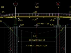 File dwg file bản vẽ cầu dầm i giao thông nông thôn l=9+15+9m b=3m
