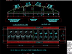 File dwg file bản vẽ cầu dàn thép đường sắt l=2×27.8m