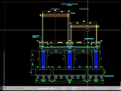 File dwg file bản vẽ cầu vòm ống thép nhồi bê tông