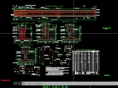 File dwg file bản vẽ dầm chữ t ngược l=20m