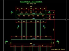 File dwg file bản vẽ trụ thân 2 cột d800 b=4.5m
