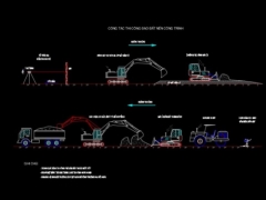 File dwg file biện pháp thi công hạ tầng