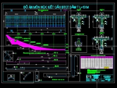 File dwg file đồ án kết cấu bê tông cốt thép cầu đường – tm-bv