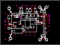 File dwg file đồ án khai thác hệ thống phanh dẫn động khí nén trên ô tô quân sự