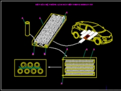 File dwg file đồ án khai thác kỹ thuật hệ thống làm mát pin trên vinfast vf e34